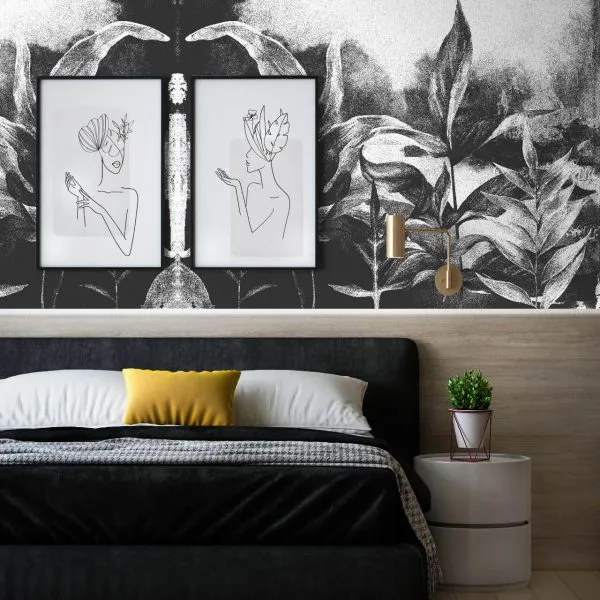 Elegant wall mural