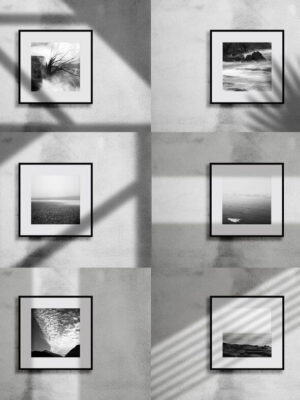 Monotone Series Set of 6 Framed Photography Art