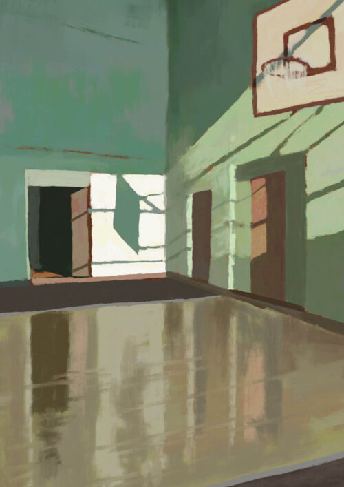 Basketball-Court-Unframed-500x707